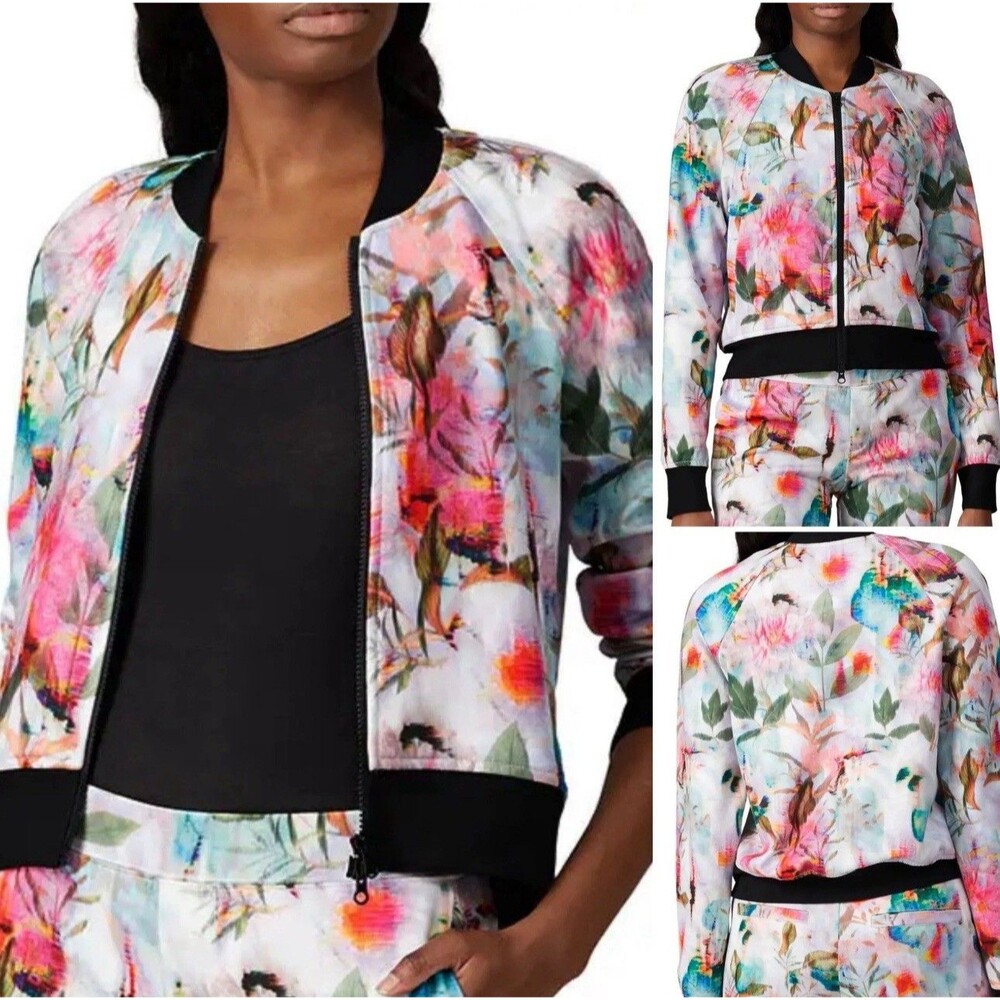 Pam & Gela Small Full Zip Track Jacket Watercolors $275